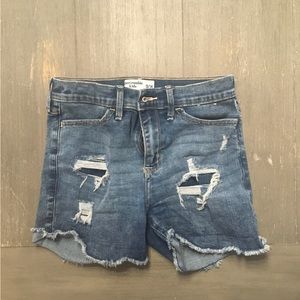 Abercrombie kids jean shorts 13/14